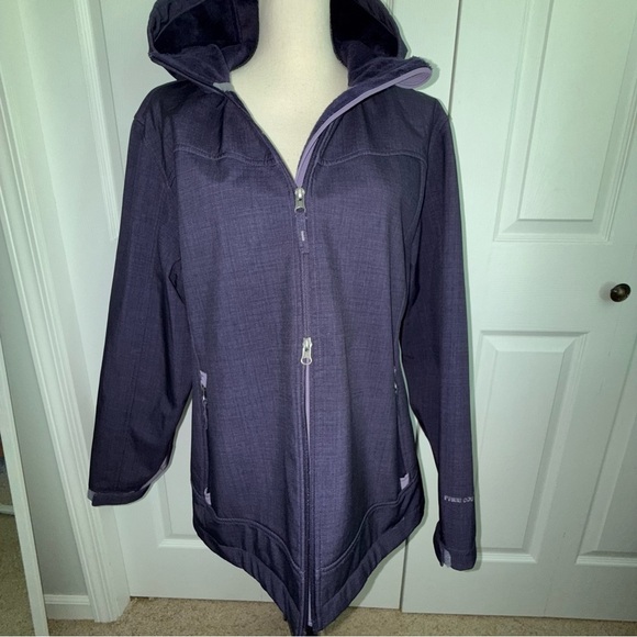 Free Country Women's Deep Purple Hood Jacket XXL Winter Fall - Picture 2 of 15